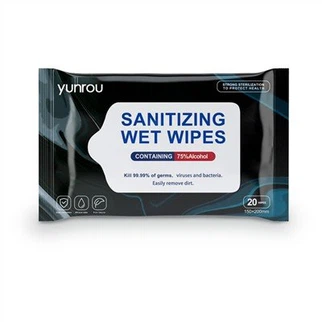 Toalhete com álcool isopropílico a 70 por cento