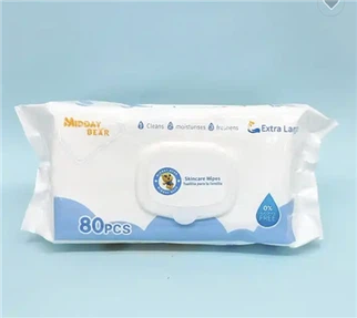 Lenços umedecidos sem álcool