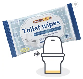 Lenços umedecidos para banheiro