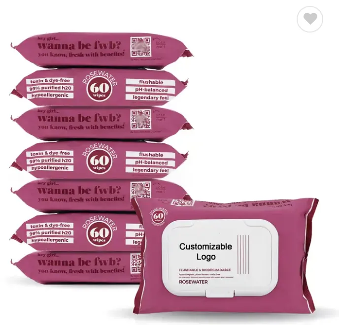 Usando lenços umedecidos depois de fazer xixi